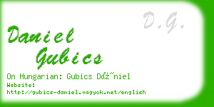 daniel gubics business card